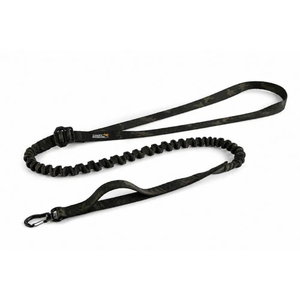 Adjustable elastic bungee leash